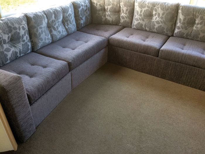 New upholstery for a holiday park restaurant seating area