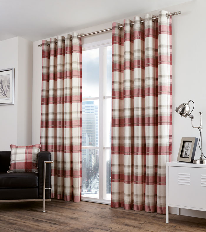 we can supply ready made holiday park curtains with rufflette or eyelet headings