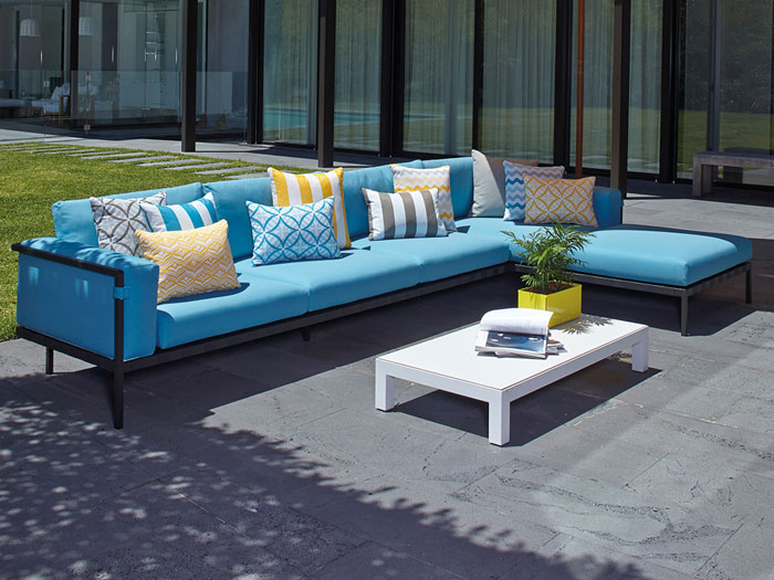 Outdoor cushions for holiday park outdoor seating areas and patios