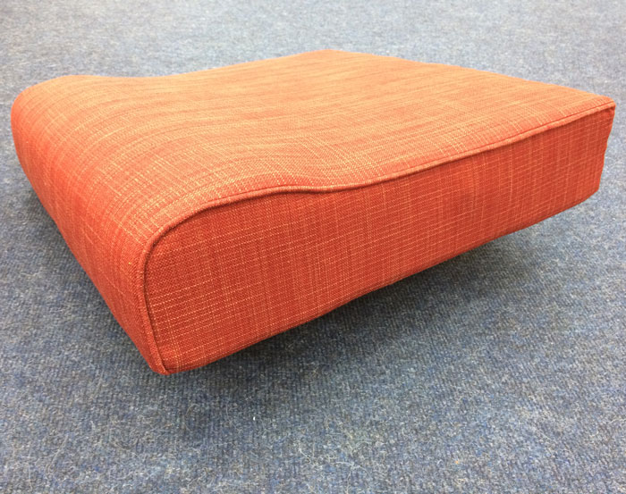An example of new cushion upholstery to our 'Easy Wash' specification